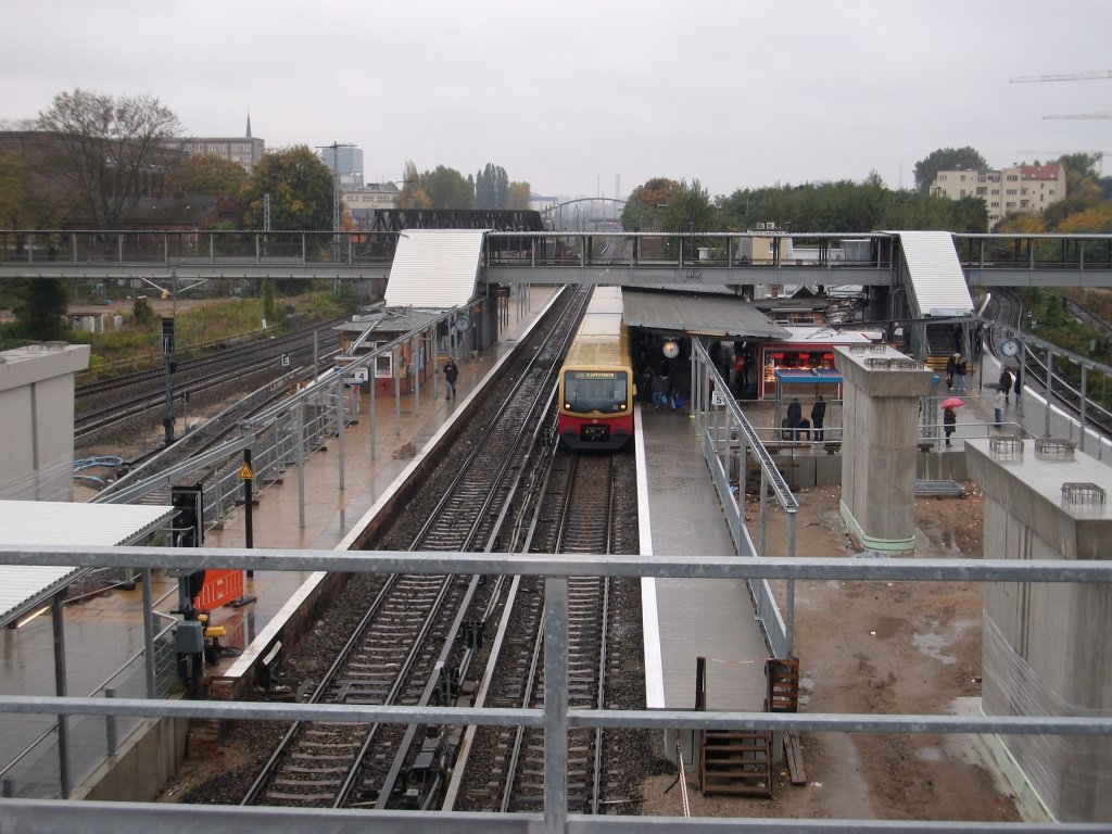 So sahen die Bauarbeiten am 16.Oktober 2010 in Berlin Ostkreuz aus.