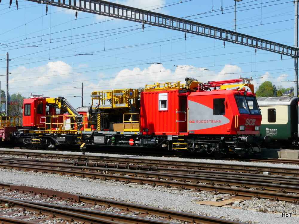 SOB - MPV 99 85 93 31 005-2 im Bahnhofsareal von Herisau am 08.05.2013