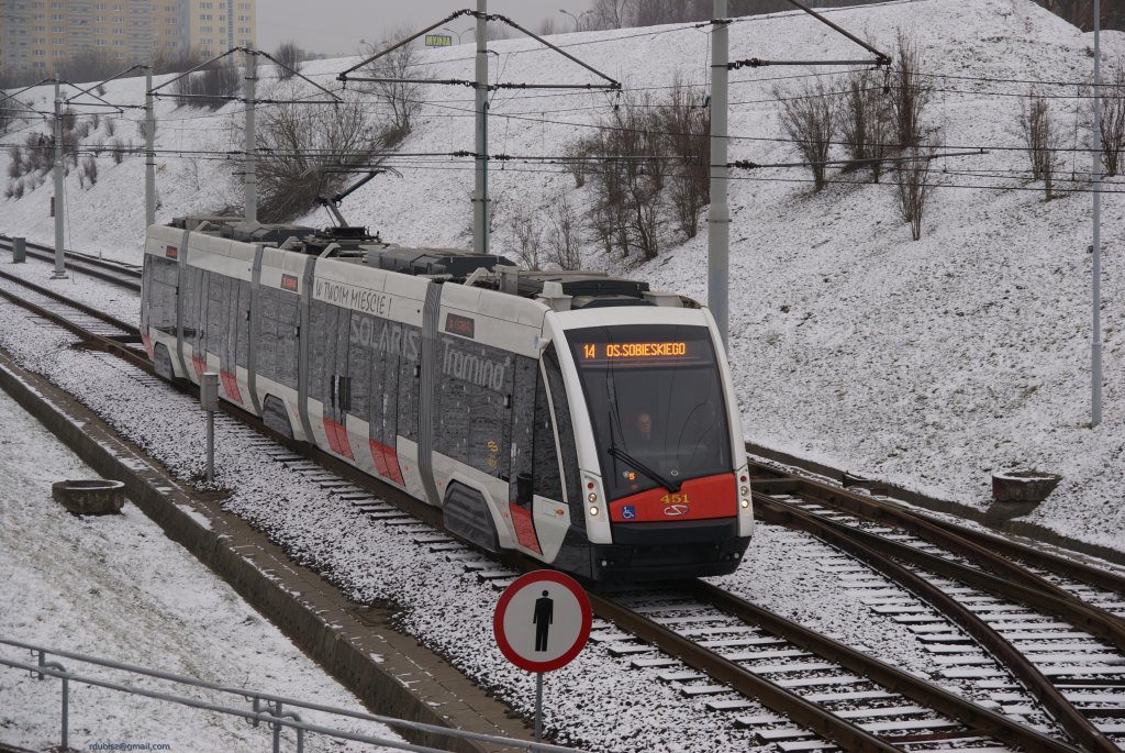 Solaris Tramino pre-production version in Poznań