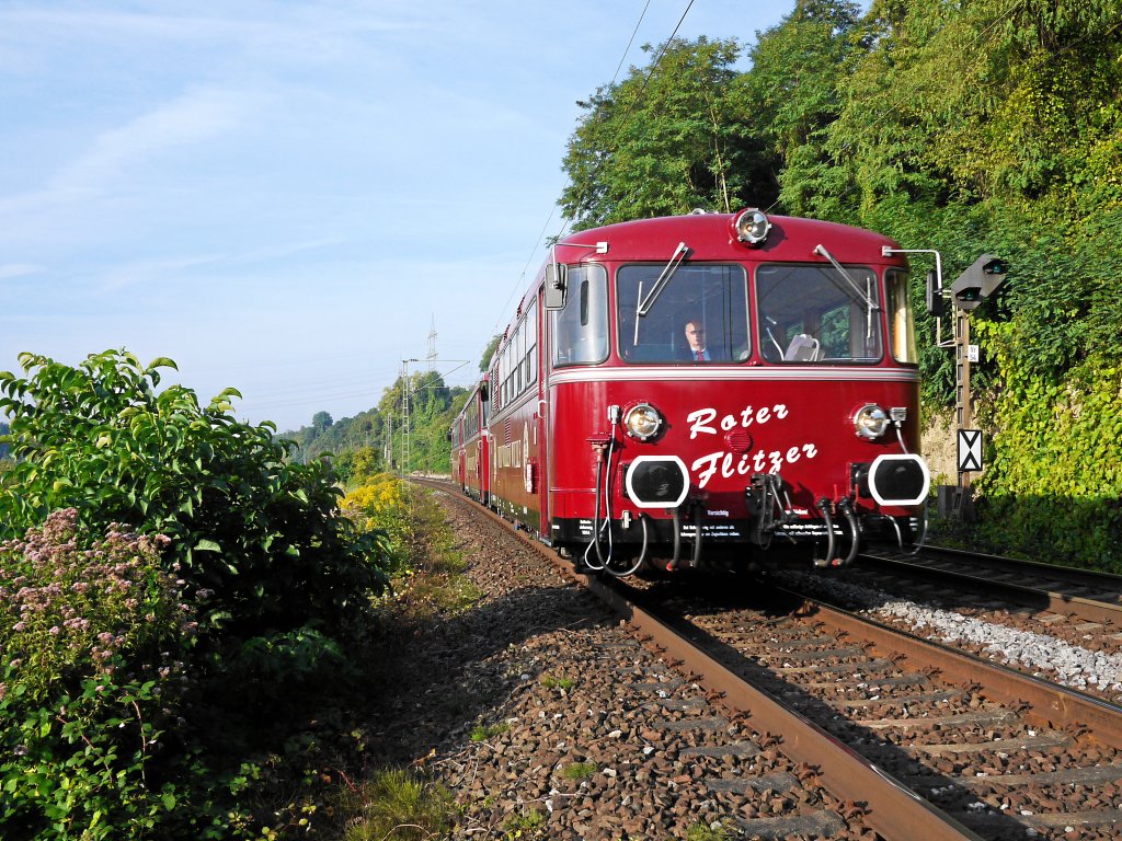 Sonderfahrt des Frdervereins Schienenbus e.V.
nach Mannheim nahe Heilbronn fotografiert am 19.09.2010