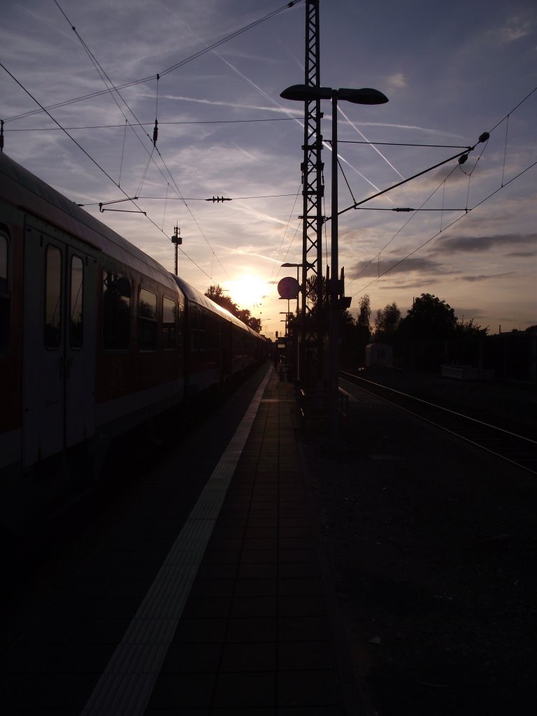 Sonnenuntergang in Maintal Ost am 24.09.11 