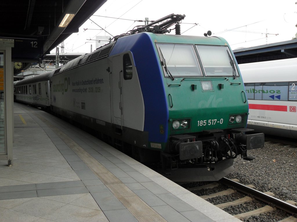 Sounding D Zuglok 185 517-0 in Kln Deutz am 2.9.10. Mein 600 Bild bei bb.de :-D