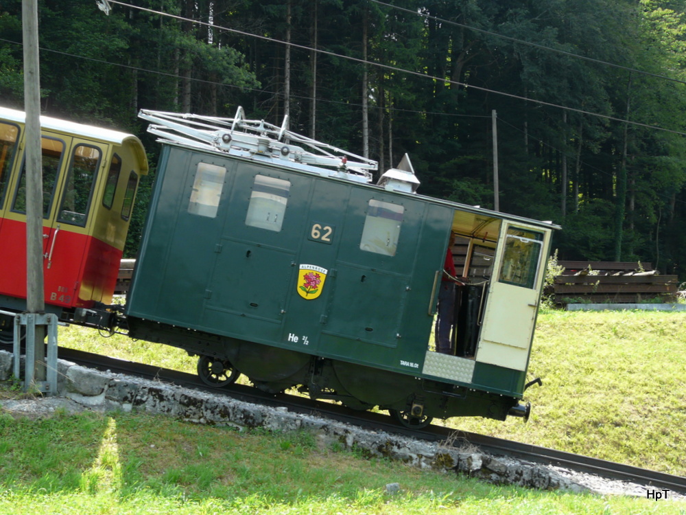 SPB - He 2/2 62 unterwegs nach Wilderswil am 03.08.2013