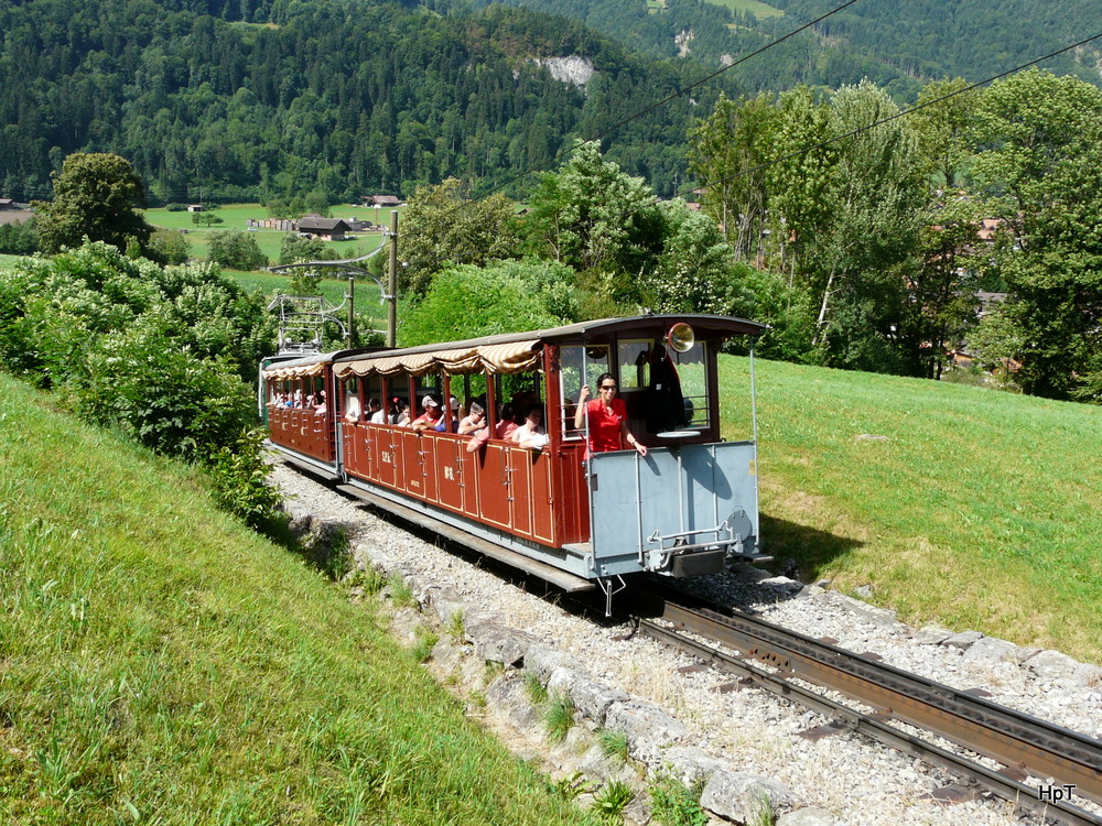 SPB - Zug auf die Schynigen Platte unterwegs bei Wilderswil am 03.08.2013