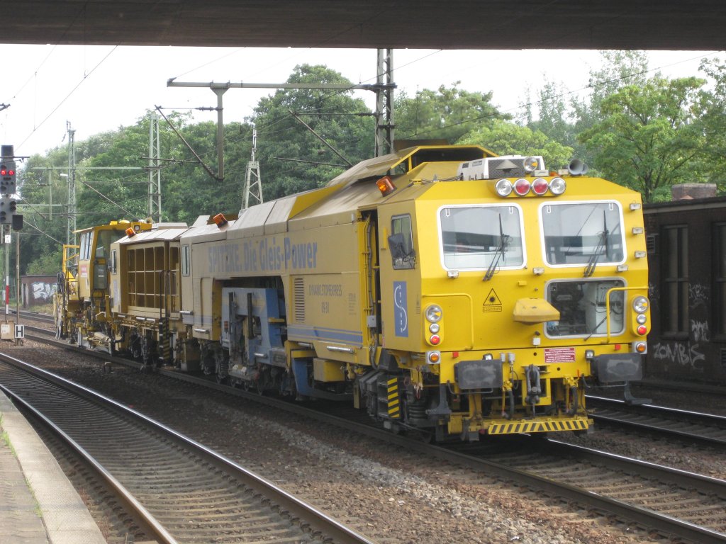 SPITZKE DIE GLEIS POWER Stopfmaschine am 1.8.10 in Hamburg-Harburg.
