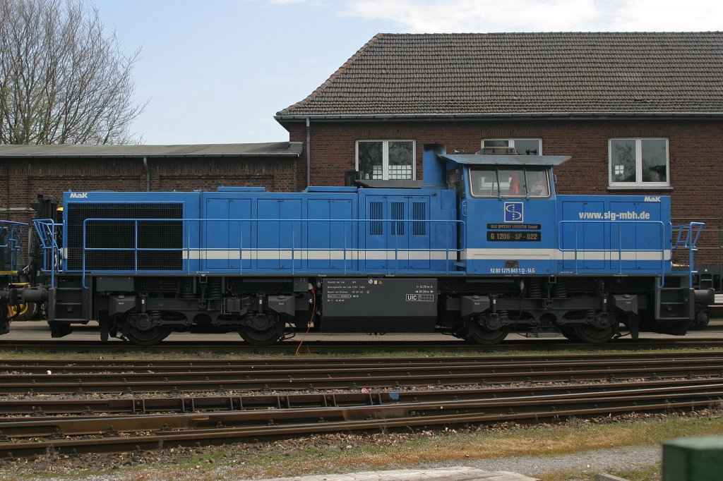 Spitzke G1206-SP-022 am 25.4.10 bei Vossloh in Moers