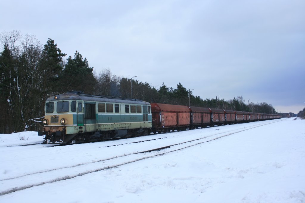 ST 43-257 am 30.01.10 im PKP Bahnhof Gubin