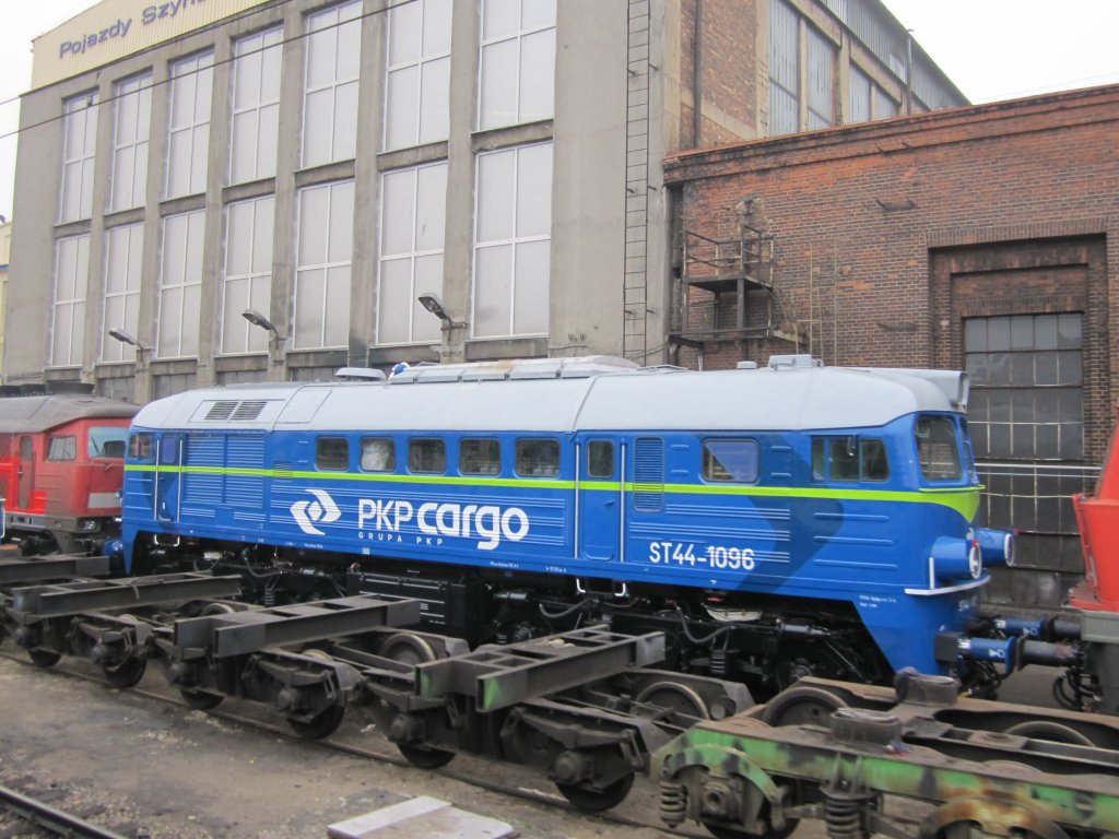 ST44-1096 nach der Probefahrt am 13.04.2010 wieder in der PESA Bydgoszcz.