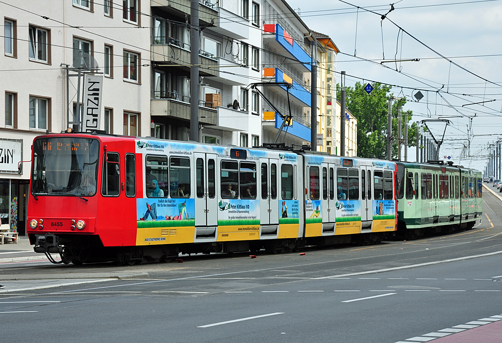 Stadtbahn Nr. 8455 in Bonn - 02.06.2012