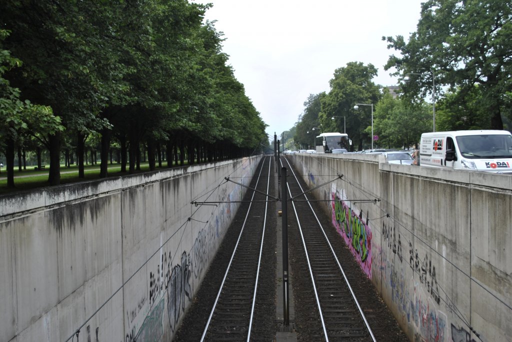 Stadtbahnrampe Nienburger Strae/Hannover am 04.07.2011.