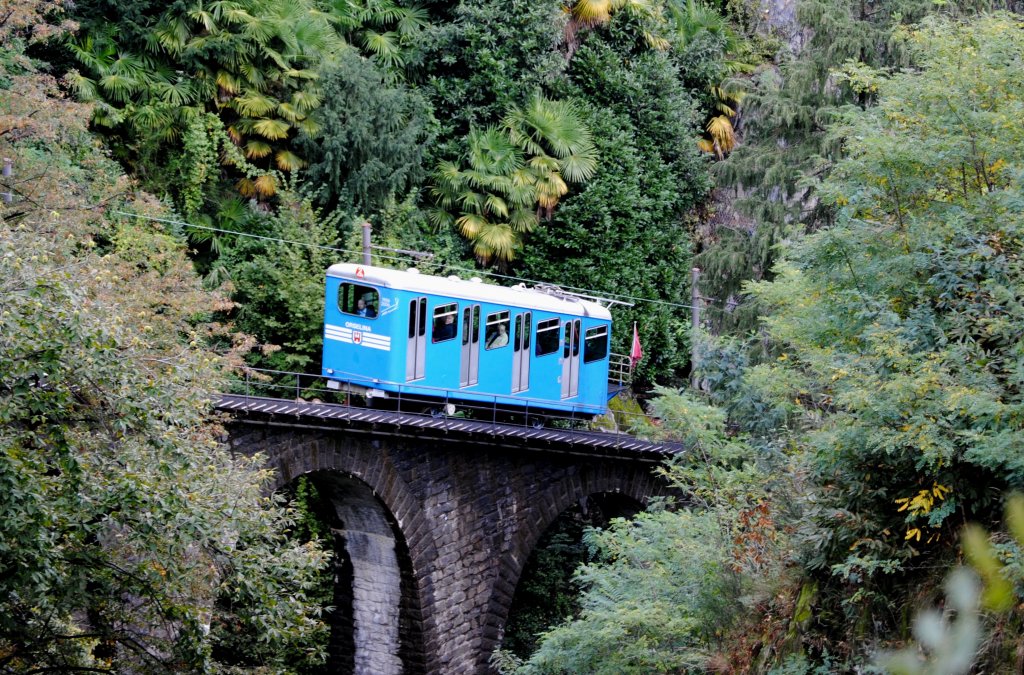 Standseilbahn Locarno - Orselina am 27.9.2010