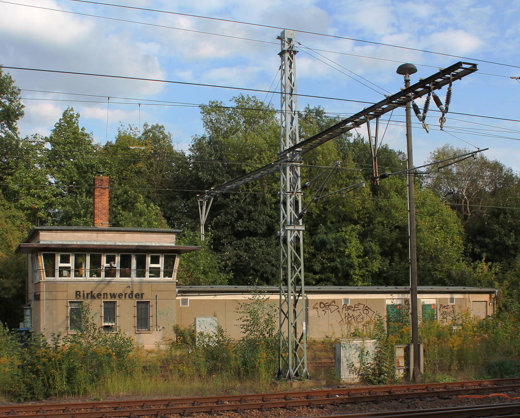 Stellwerk Birkenwerder bei Berlin am 14.09.2012.