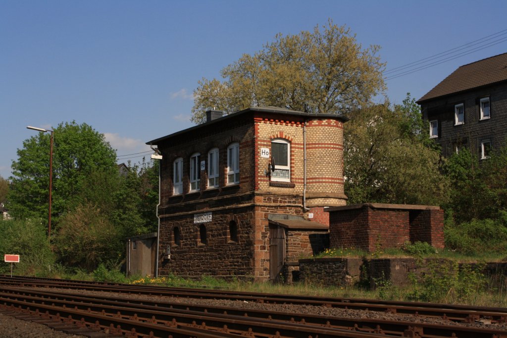 Stellwerk Herdorf Ost (Ho) am 25.04.2011. 