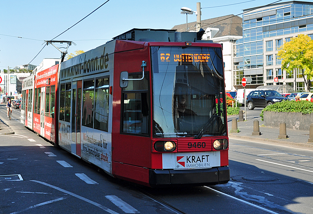 Straenbahn 9460 der SWB in Bonn am Hbf - 07.09.2012