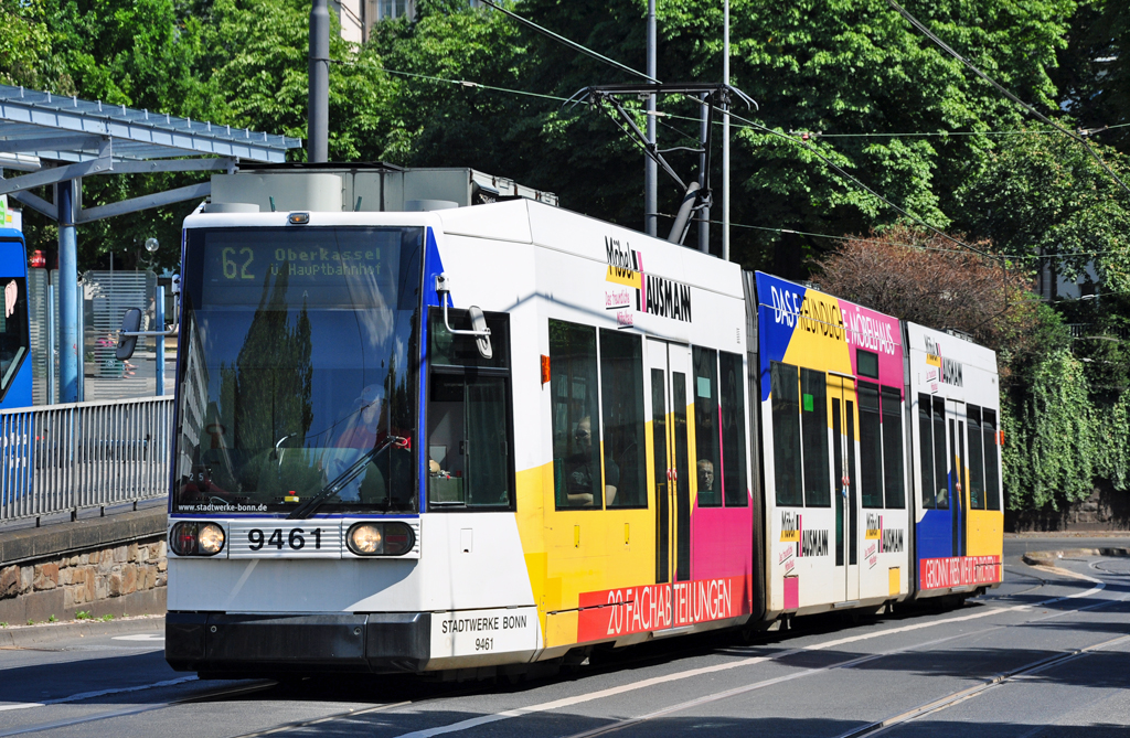 Straenbahn der Linie 62, Stadtwerke Bonn (SWB), kurz vor Haltestelle Hbf Bonn - 18.07.2010
