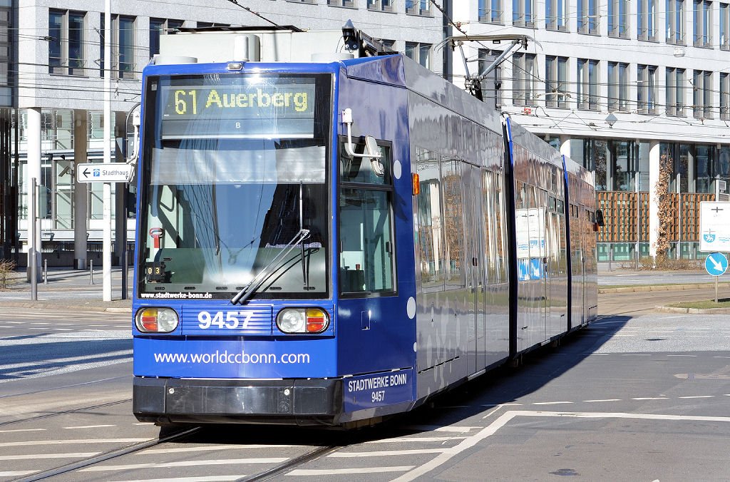 Stra�enbahn Stadtwerke Bonn - Linie 61 - 07.03.2010