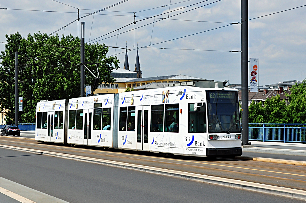 Straenbahn der SWB Nr. 9474 in Bonn - 02.06.2012