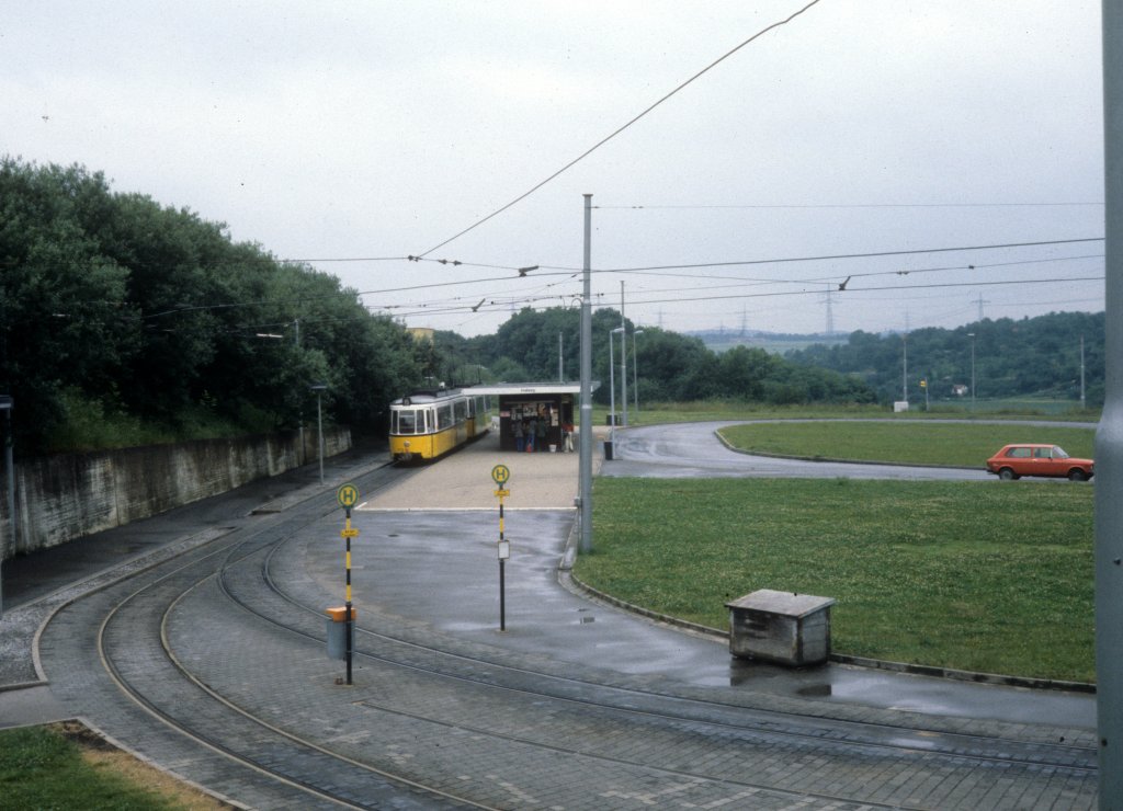 Stuttgart SSB SL 15 Freiberg / Mnchfeld am 2. Juli 1980.