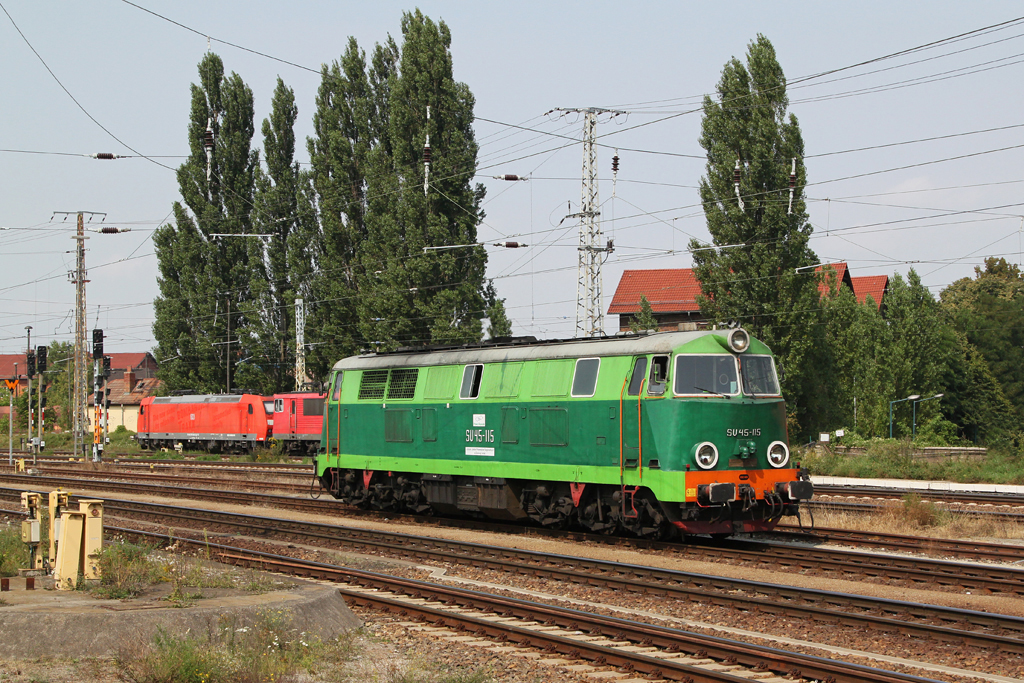SU45-115 beim Umsetzen am 21.08.2012 in Frankfurt (Oder).