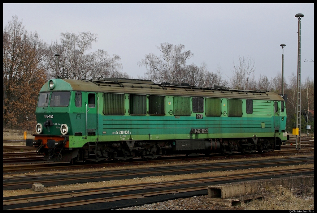 SU46-053 der PKP Cargo steht am 21.03.2012 in Horka Gbf.