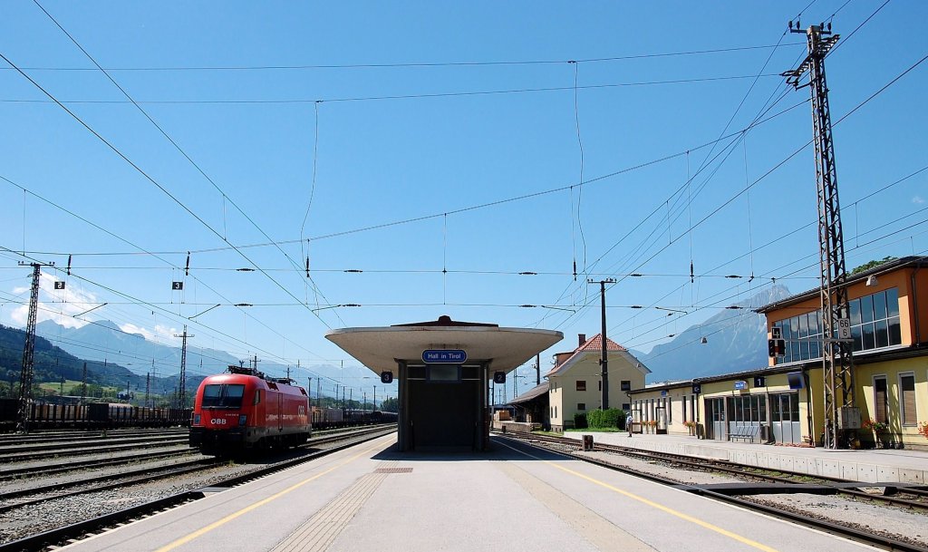 Sudanblick von das Bahnhof Hall i Tirol am 16. 07 2008