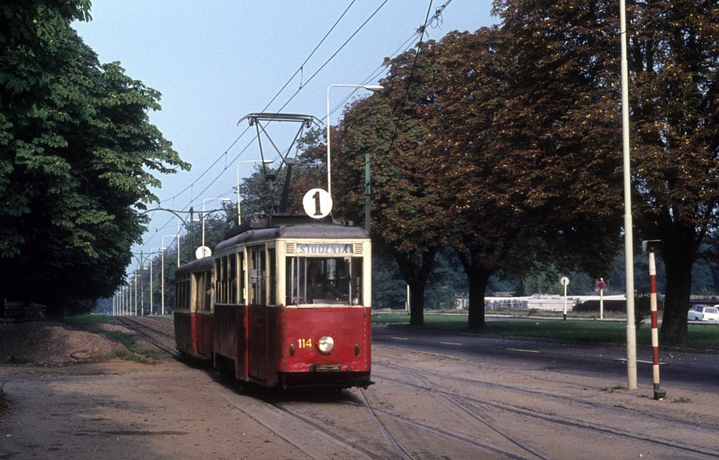 Szczecin / Stettin SL 1 (Tw 114) am 21. September 1975.