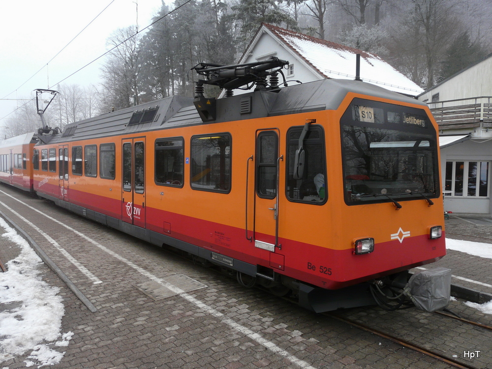 SZU - Triebwagen Be 4/4 556 525-4 auf dem Uetliberg am 01.01.2011

