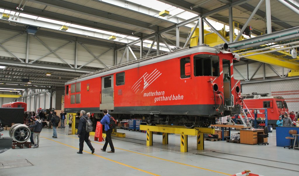 Tag der offenen Tr in den Depots und Werksttten im Glisergrund: Deh 4/4 Nr. 21, 27.04.2013.