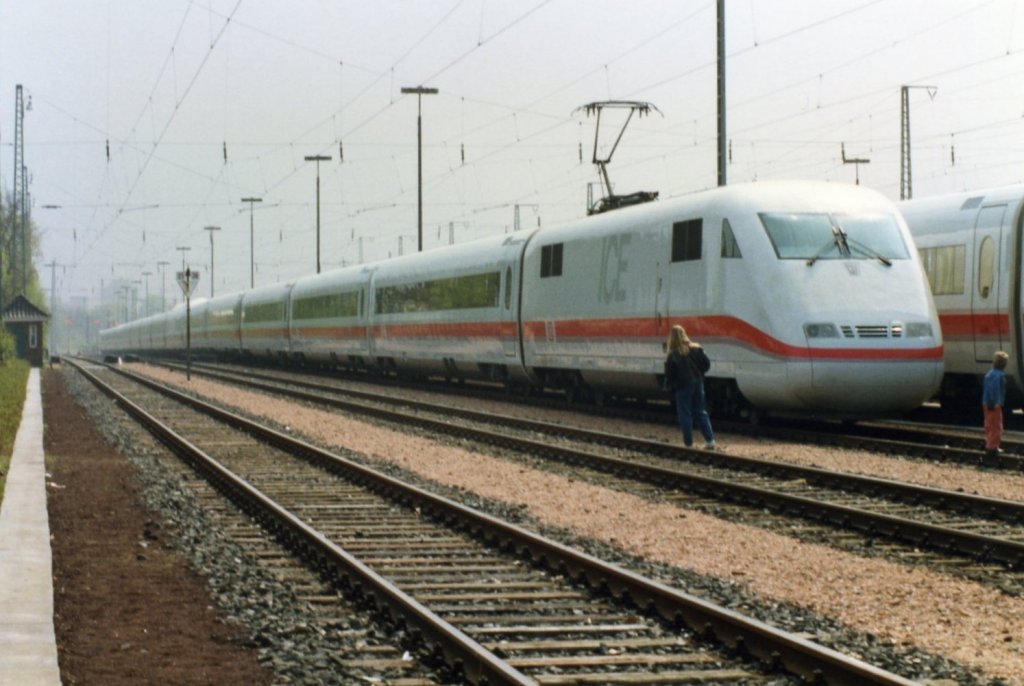 Tag der offenen Tr im ICE Bahnbetriebswerk in Hamburg-Eidelstedt 1990