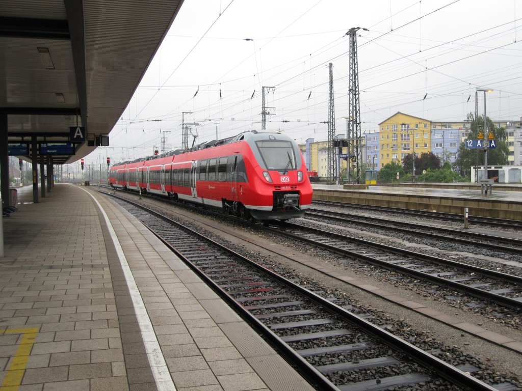 Talent 2 BR 442 721 auf Testfahrt in Nrnberg Hbf