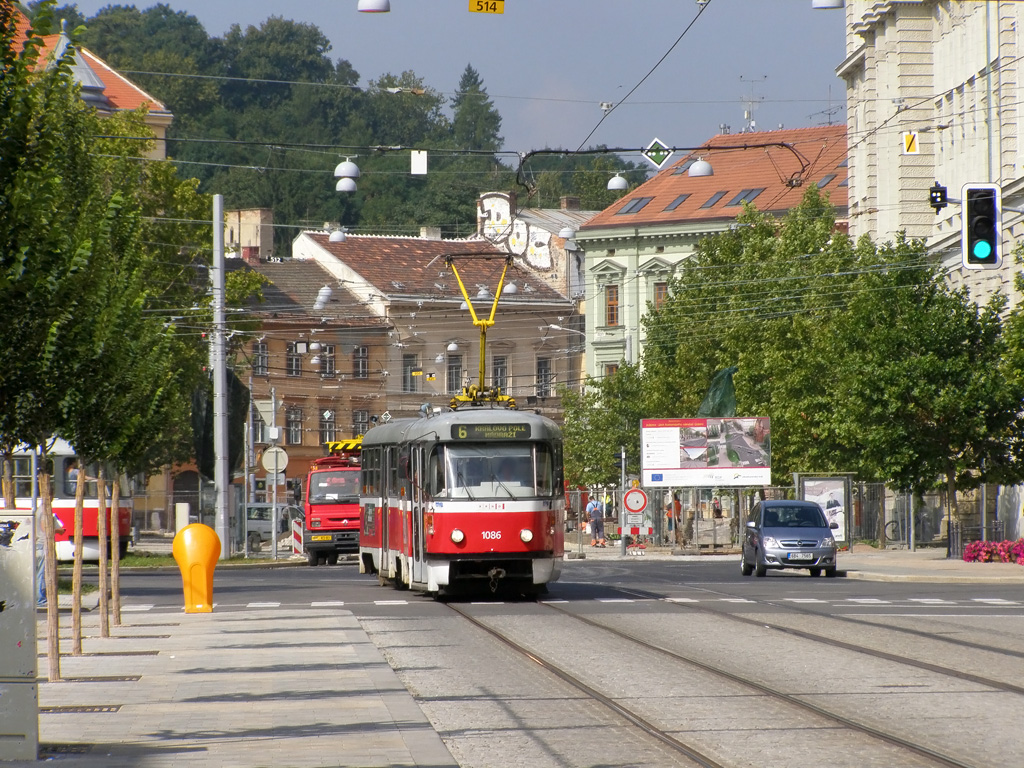Tatra K2P auf der Linie 6 - 05.08.2011 Brno
