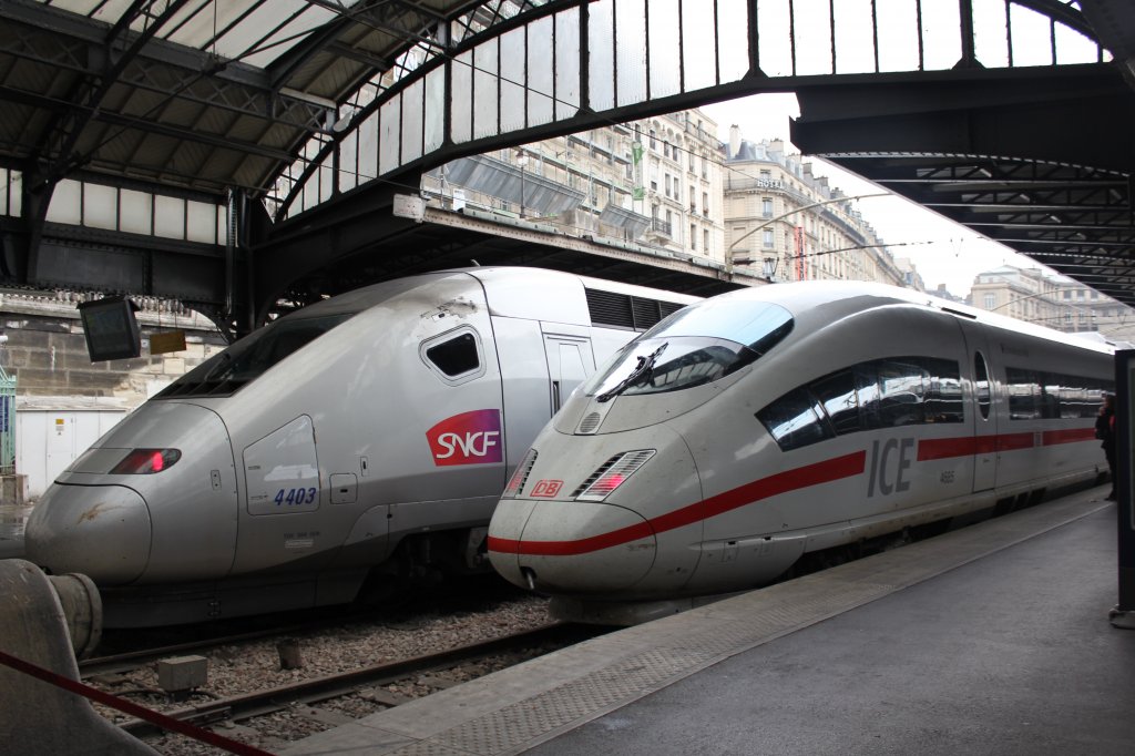 TGV und ICE in Gare El Est Oktober 2012