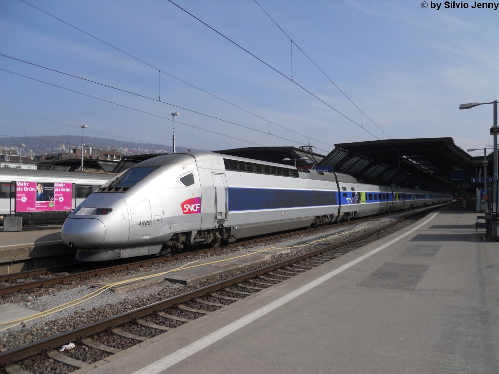 TGV-POS 4409 am 4.3.2011 in Zrich HB.