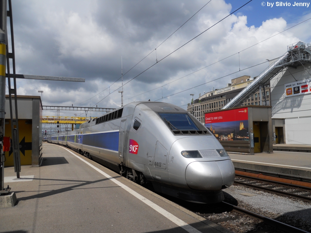 TGV-POS 4413 ''Saint-Omer'' am 30.7.2010 in Zrich HB.
