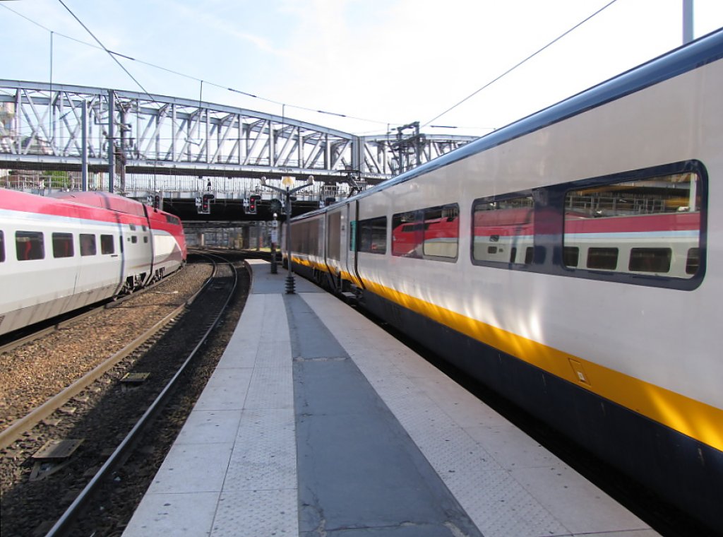 Thalys und Eurostar warten auf die Ausfahrt