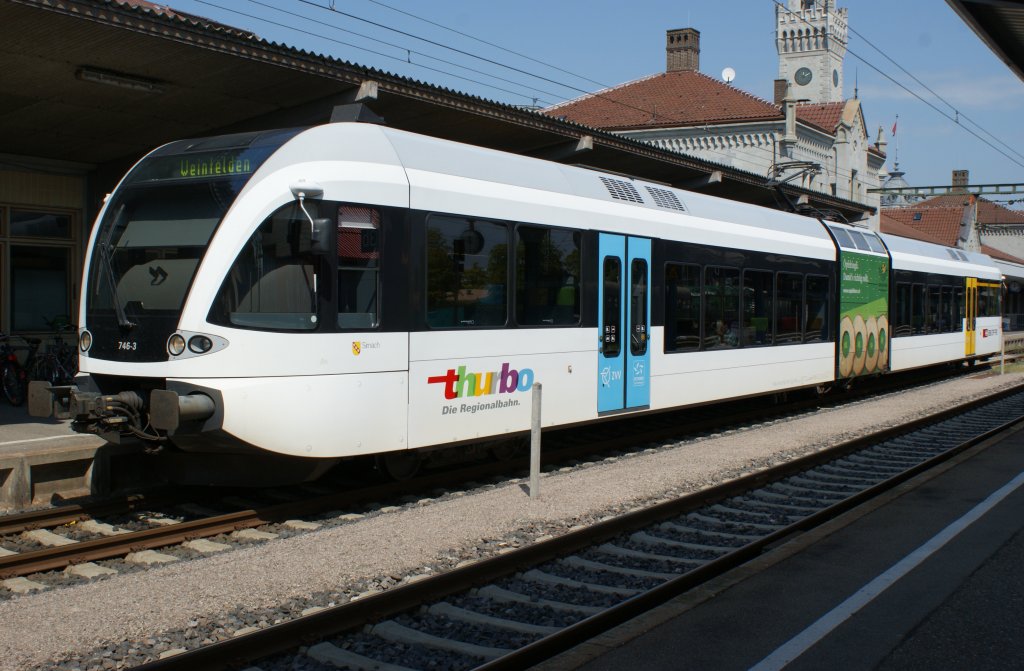 Thurbo-GTW 146-3 nach Weinfelden in Konstanz am 20.08.2011