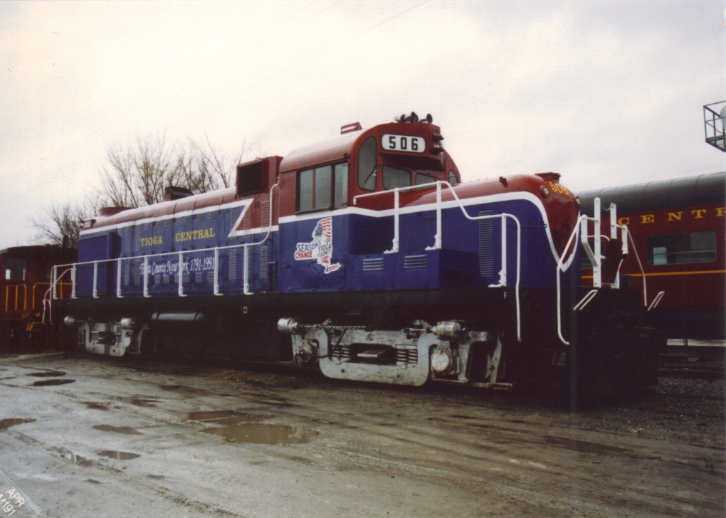 Tioga Central RS3u #506 (ex Delaware & Hudson 1776) in Tioga, New York.