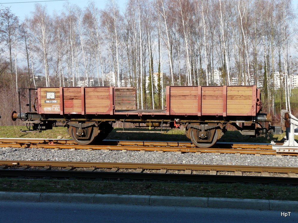 tl Mtro Ouest M1 - Dienstwagen X 008 abgestellt bei der Haltestelle EPLF Renens am 22.01.2011