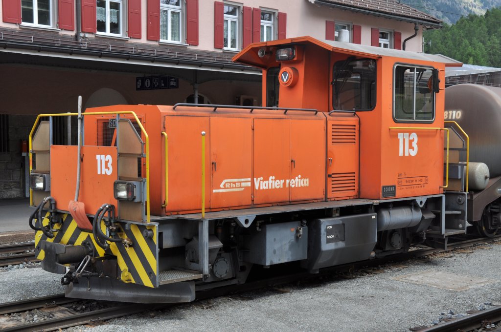 Tm 2/2 113 am 08.07.2012 in Pontresina.