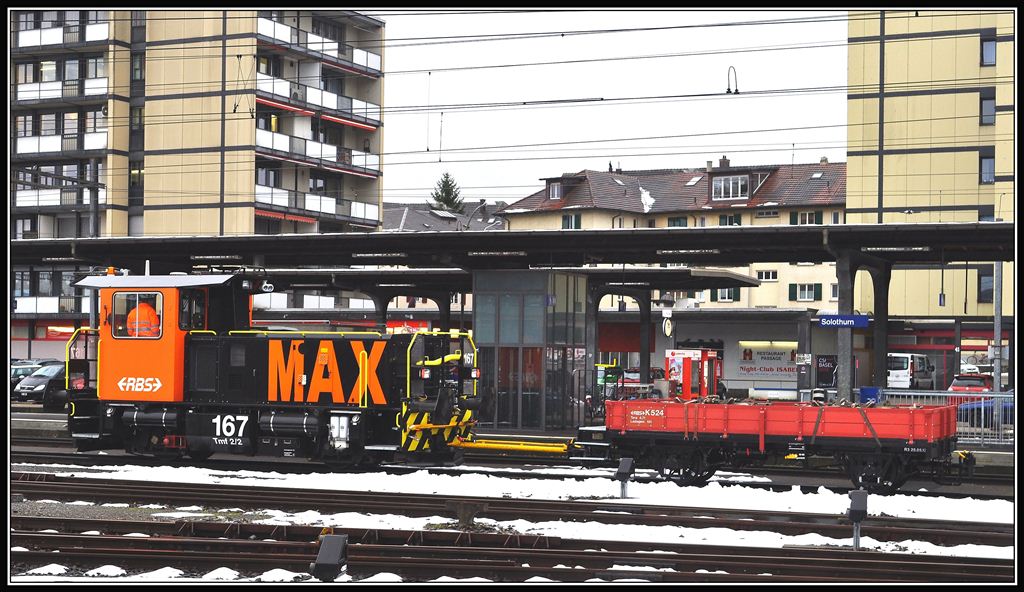 Tmf 2/2 167  MAX  mit K524 in Solothurn. (18.12.2012)