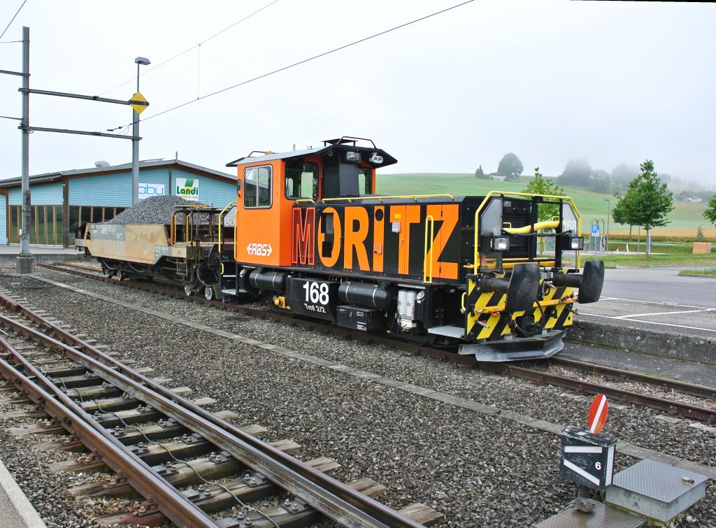 Tmf 2/2 Nr. 168,  Moritz , mit dem Xs 40 85 95-72 171-8 in Lohn-Lterkofen, 30.06.2013. 