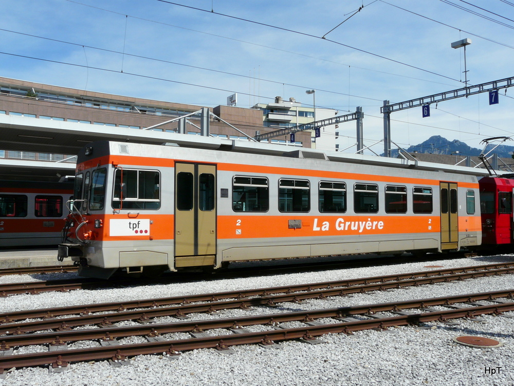 tpf - Steuerwagen Bt 223 in Bulle am 11.05.2012