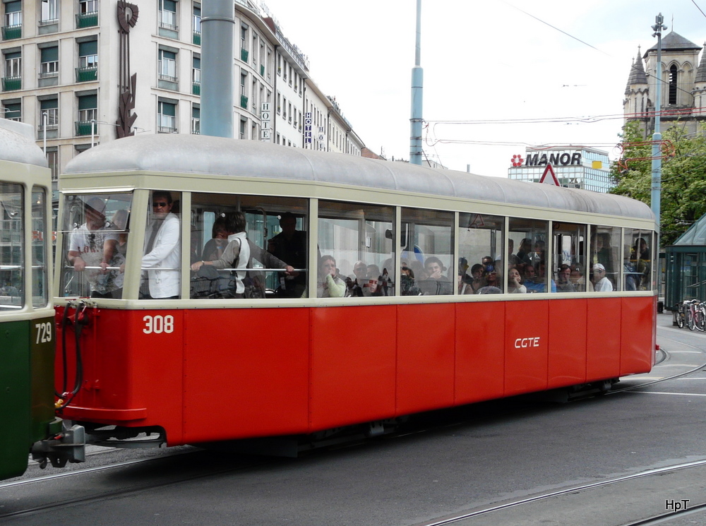 TPG - Trambeiwagen B 308 unterwegs am 15.05.2011