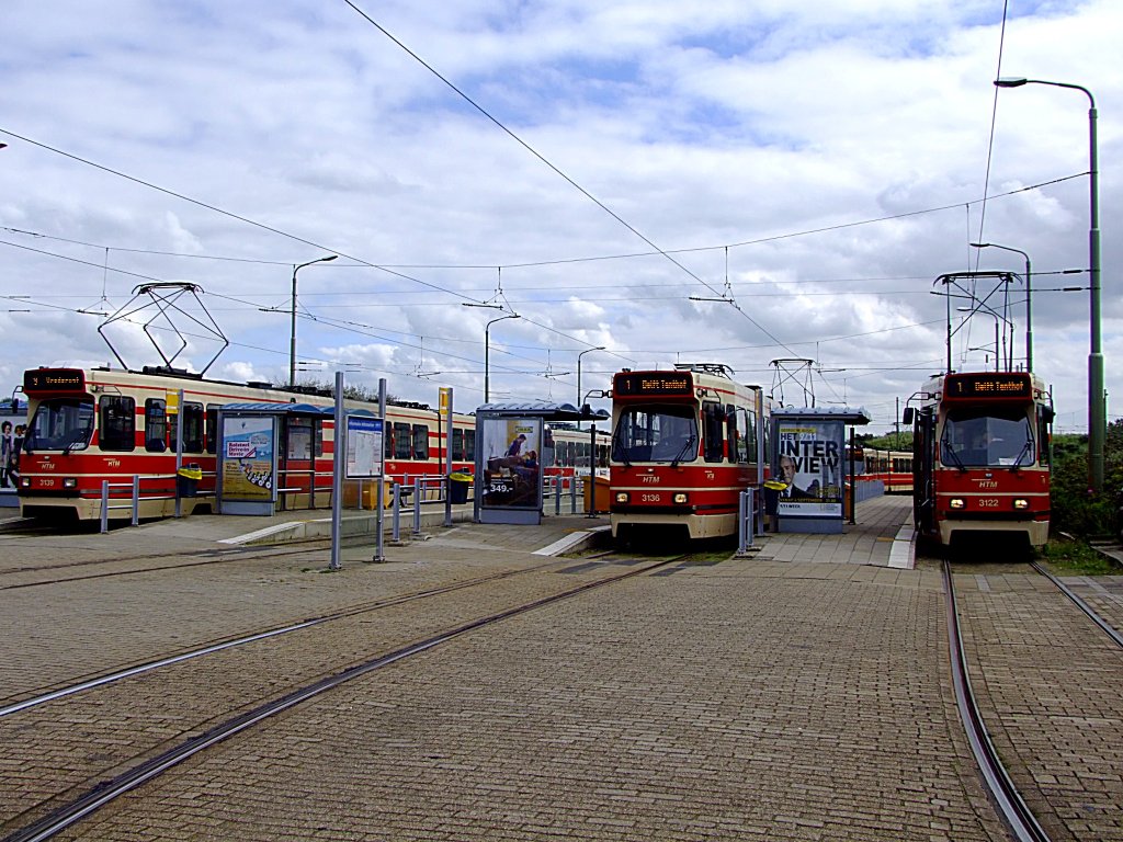 Tramstation Scheveningen-Noorderstrand: Anfangs-, bzw. Endstation der Linien 1;9 und 11;110901