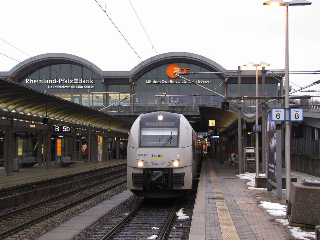 trans regio 460 004-5 in Mainz Hbf; 03.02.2010