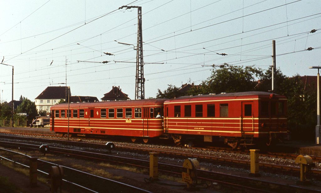 Triebwagen WLE in Mnster Hbf (1972).