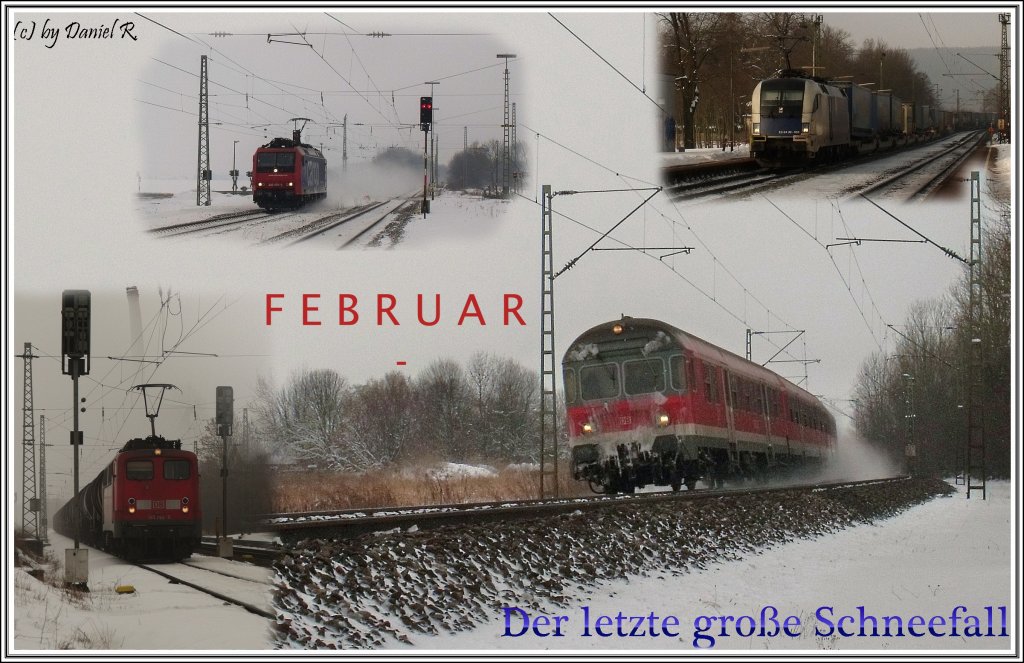 Trchen 3: Der Februar- in diesem Monat viel der letzte Groe Schnee, danach wurde das Wetter immer Besser, und der Schnee taute. 
(3.12.10)

Nur noch 21x Schlafen, dann ist Weihnachten