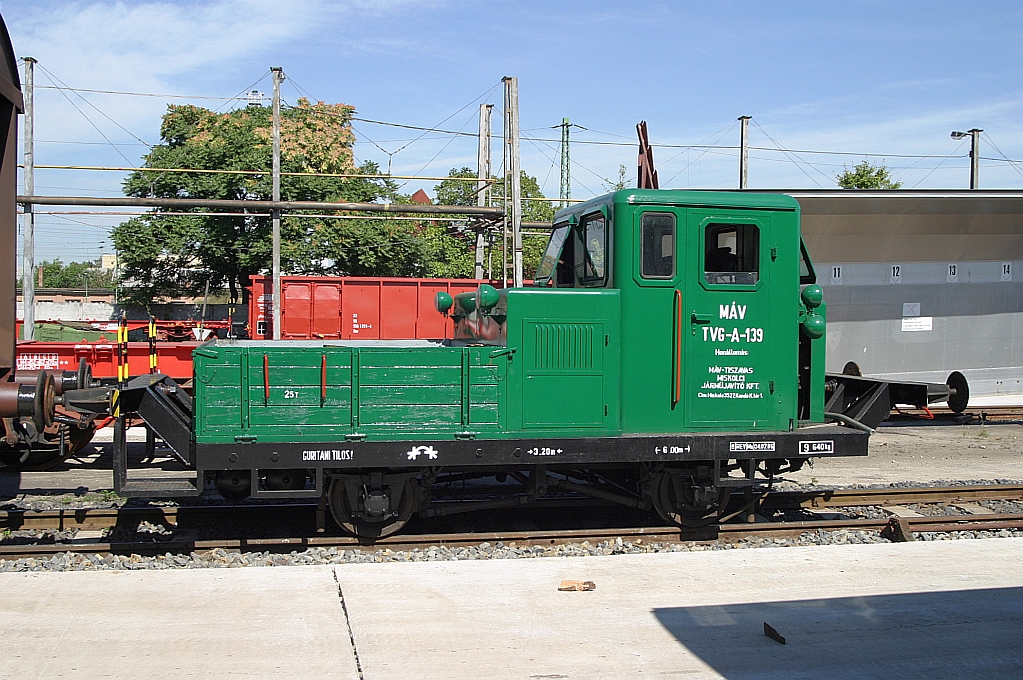 TVG-A-139 beim Verschub am 07.September 2006 bei MAV-Tiszavas in Miskolc.