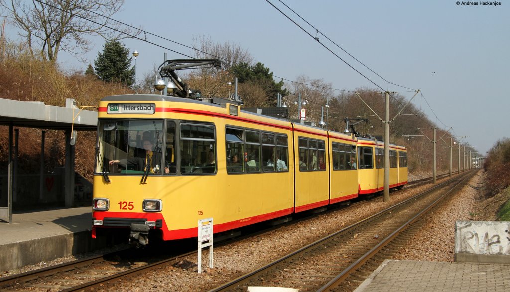 Tw 125 und Tw 124 als Sonderfahrt August-Bebel Strae 24.3.12 