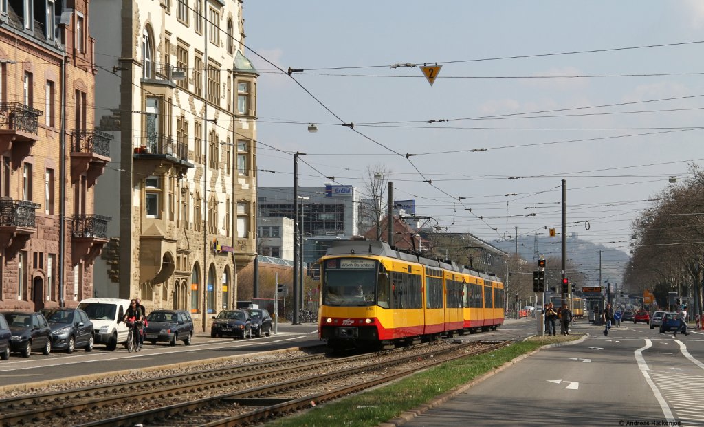 TW 846 und 882 als S5 nach W�rth Dorschweg an der Tullastra�e 24.3.12